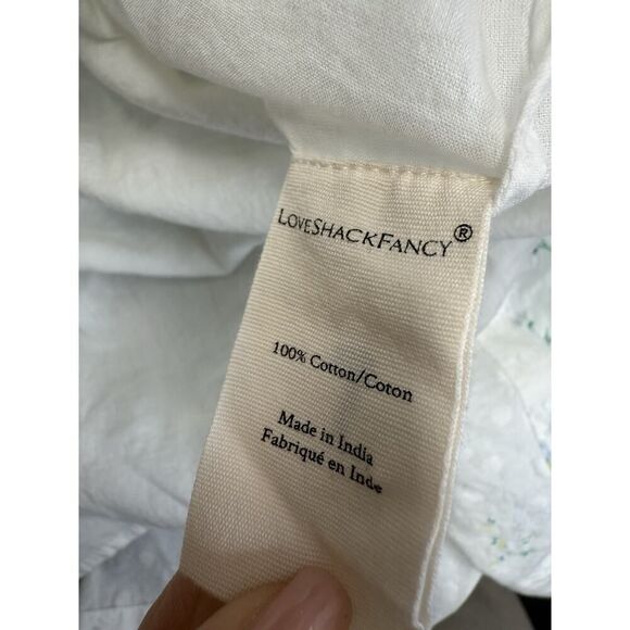 LOVESHACKFANCY Carlton Floral Maxi Dress Boho Cotton fit&flare sz 6 - Picture 13 of 14